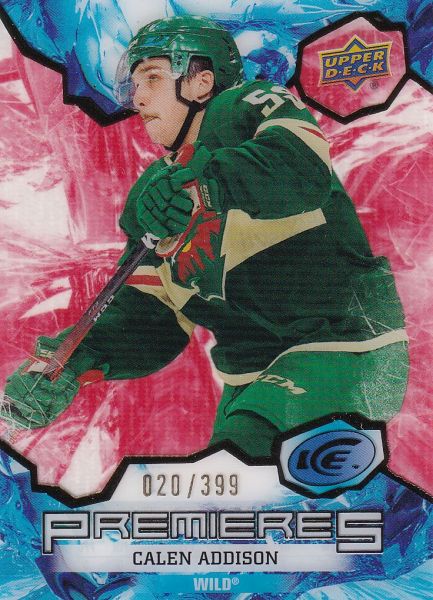 insert RC karta CALEN ADDISON 21-22 UD Ice Premieres Red /399